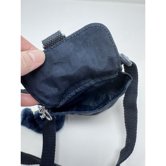 Kipling Extra Small Black Phone Bag TALLY Crossbody Purse with Monkey EUC! 6”x4” - Picture 10 of 10